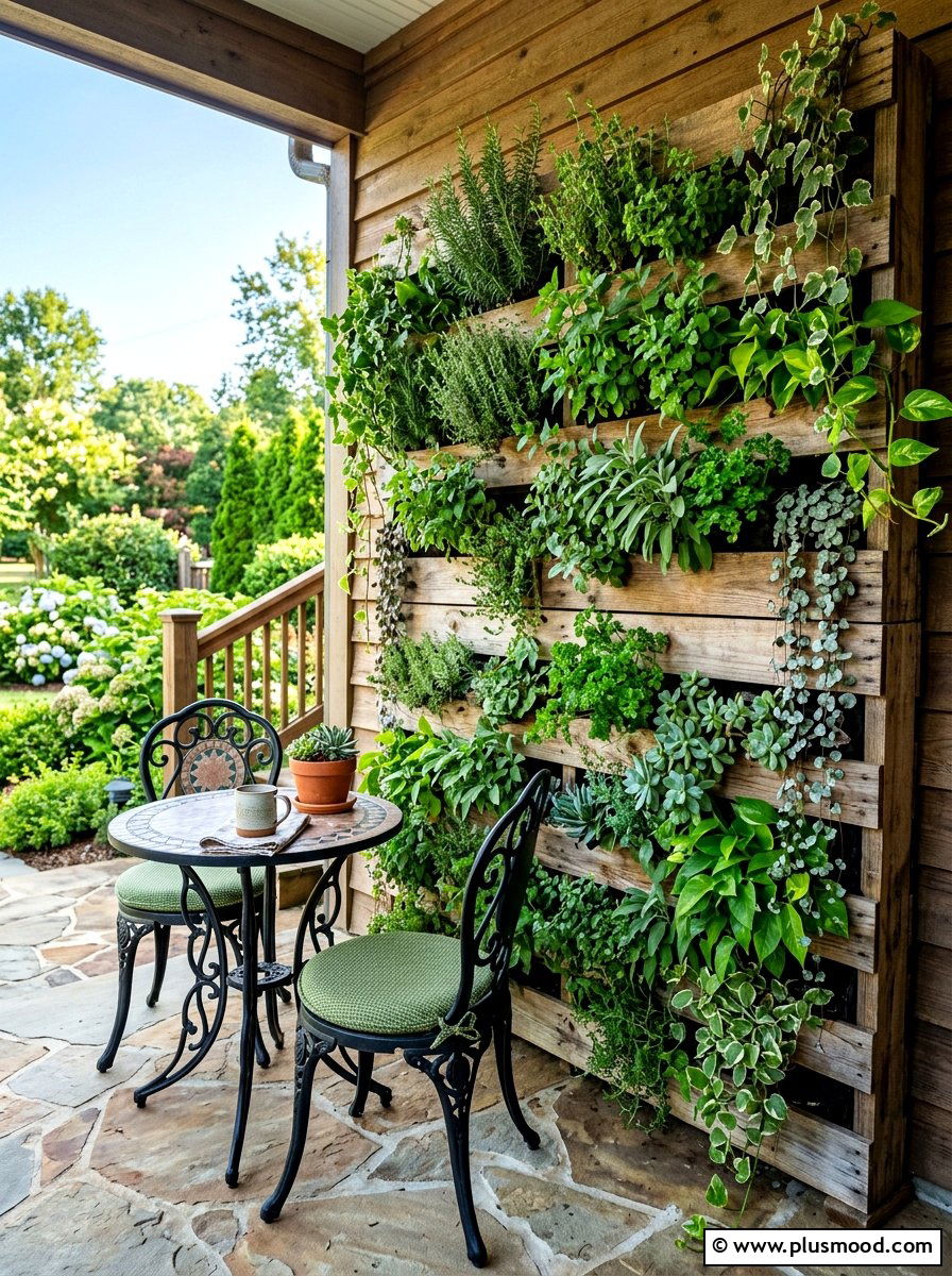 Vertical Green Wall - 25 summer front porch ideas on a budget