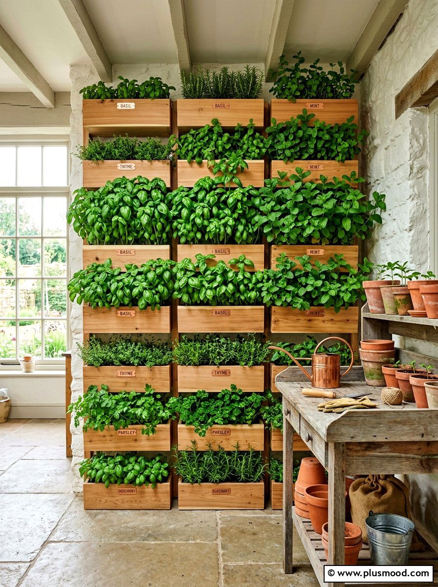 Vertical Herb Garden - 25 summer garden refresh ideas