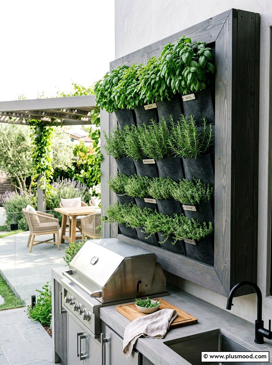 Vertical Herb Garden Wall - 25 summer raised garden bed ideas