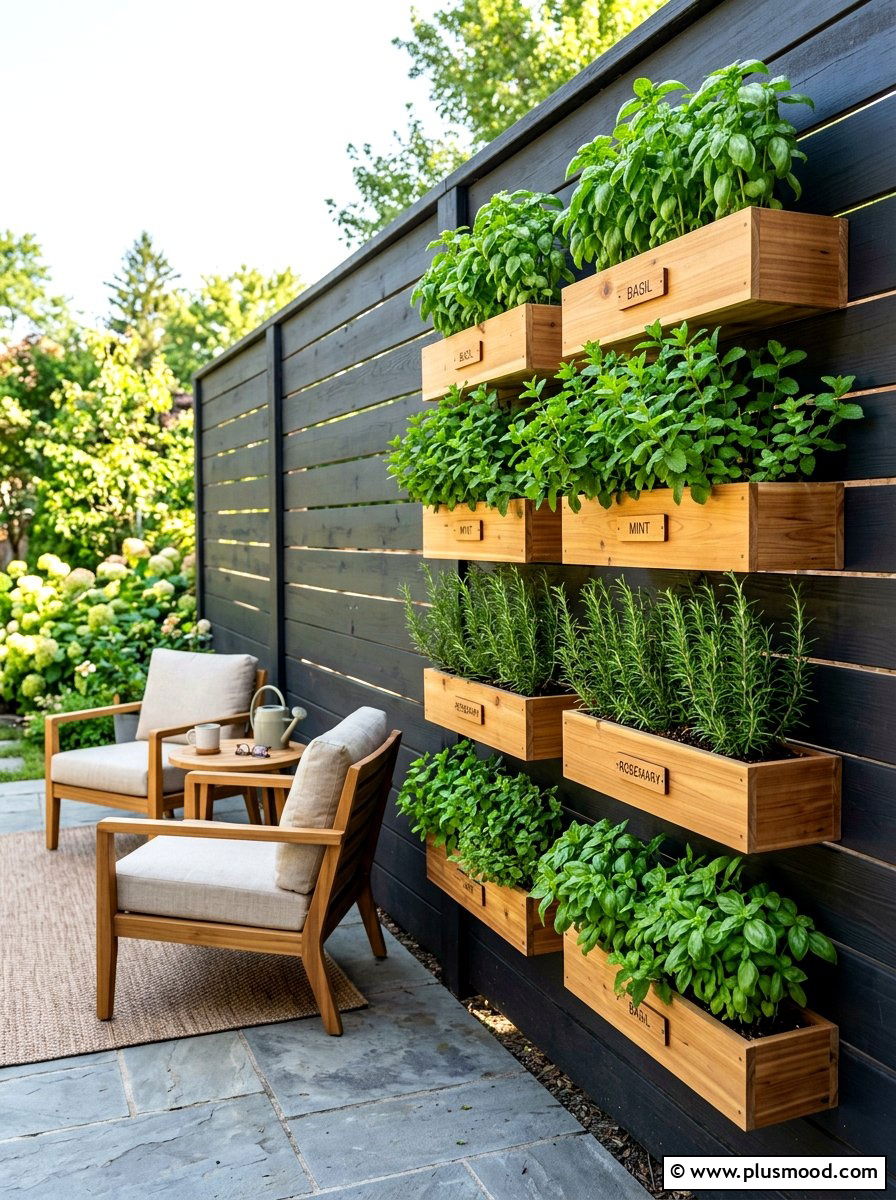 Vertical Herb Garden - 25 budget summer garden ideas