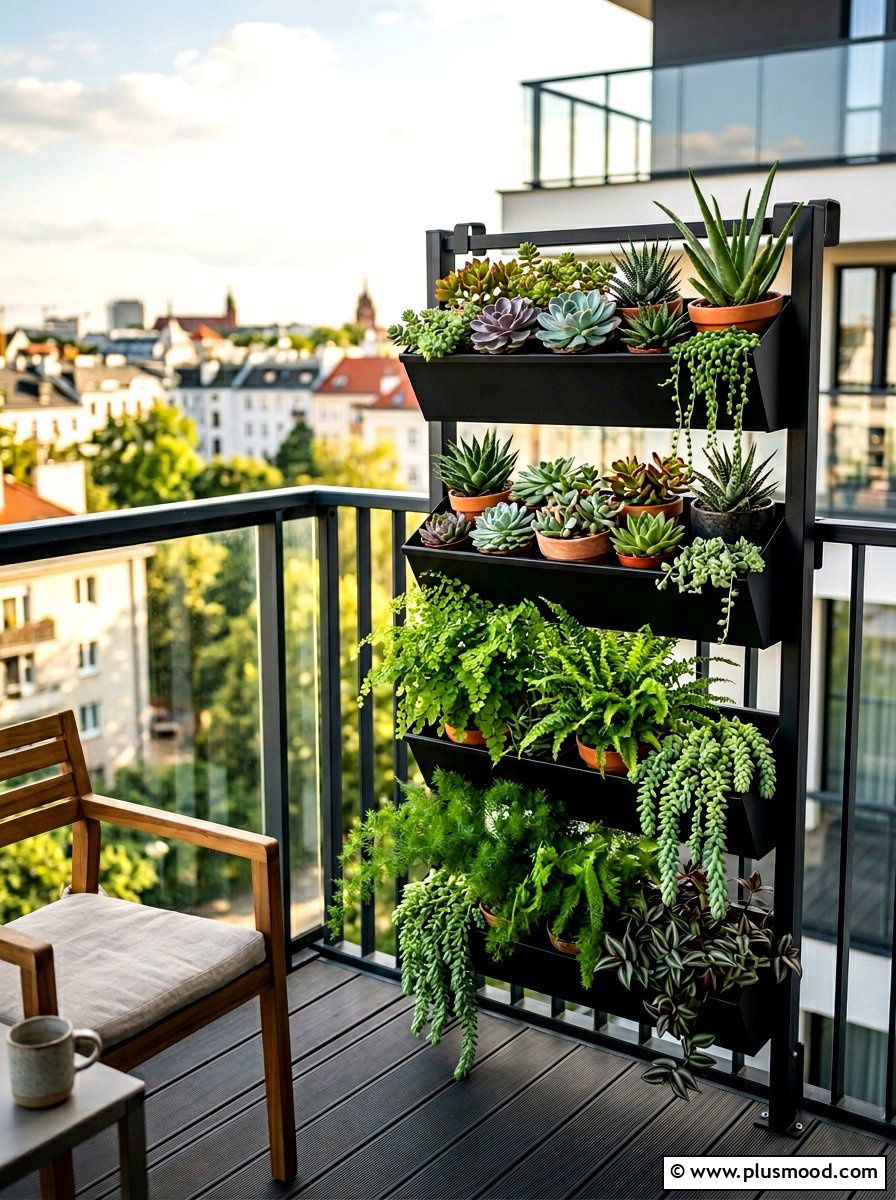 Vertical Railing Planter - 25 summer railing planter balcony ideas