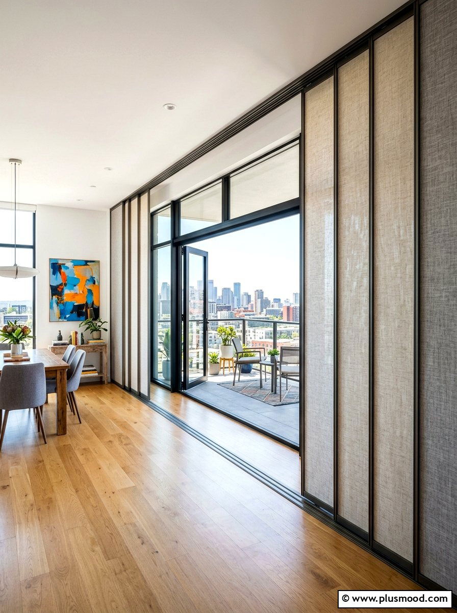 Vertical Sliding Panels - 25 summer breezy window treatment ideas