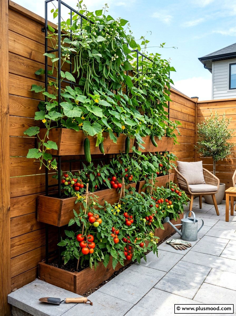 Vertical Vegetable Garden - 25 trending summer garden ideas