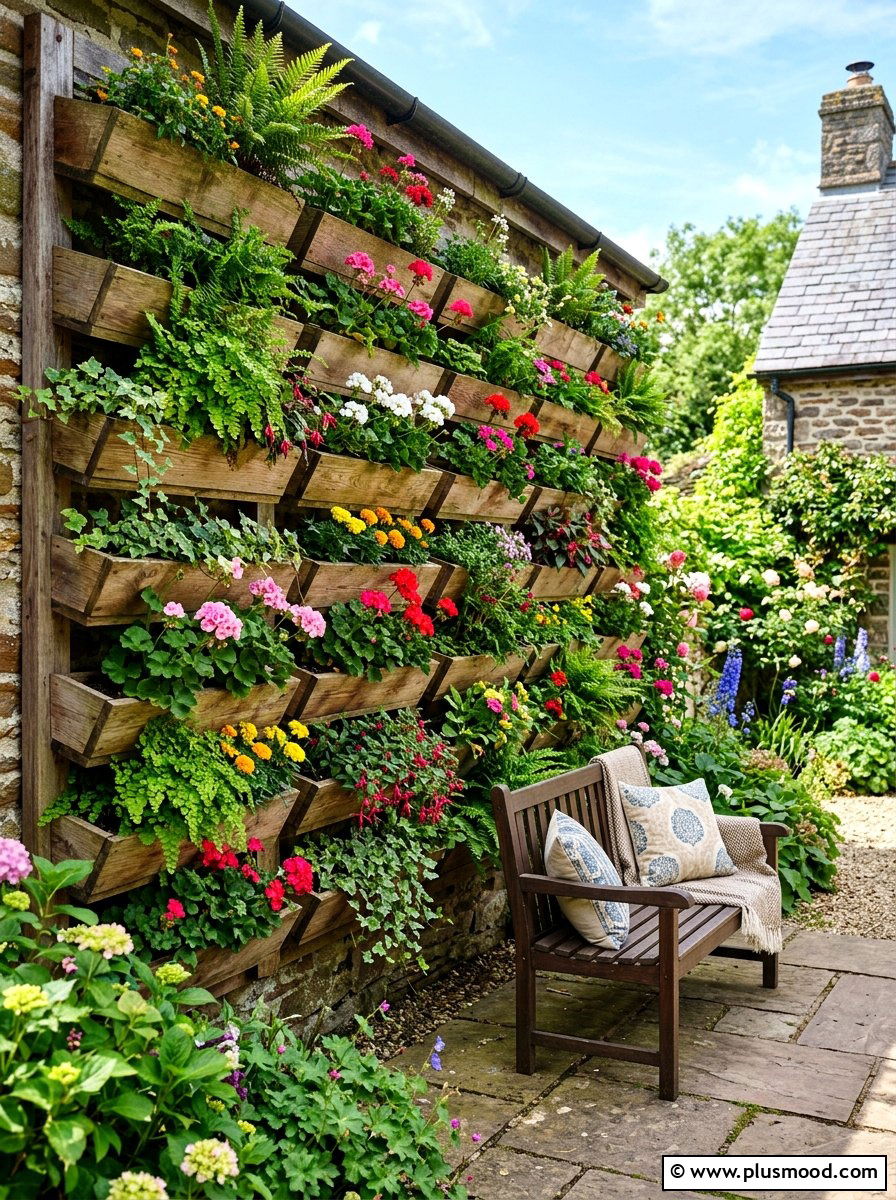Vertical Wall Garden - 25 cute summer balcony ideas