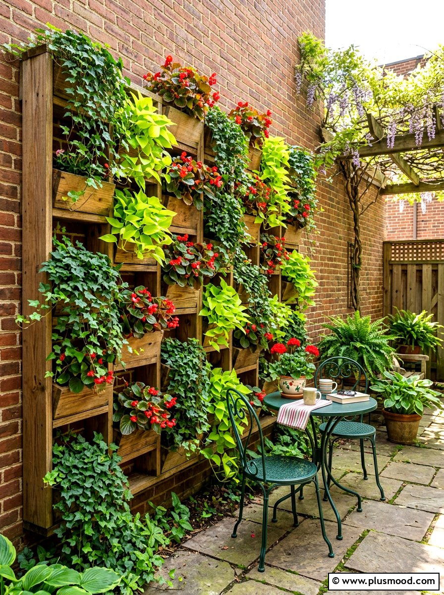 Vertical Wall Planter - 25 summer planter ideas