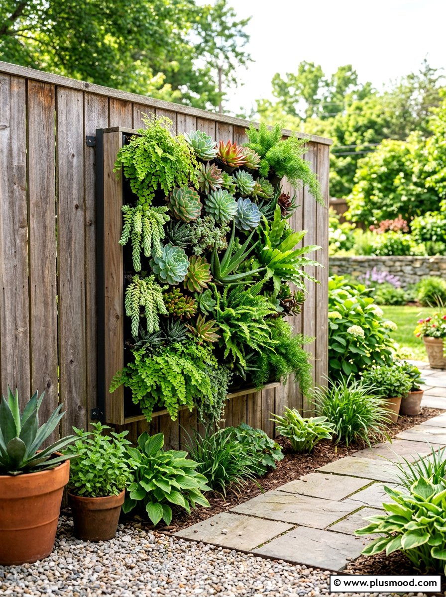 Vertical Wall Planter - 25 popular summer backyard ideas