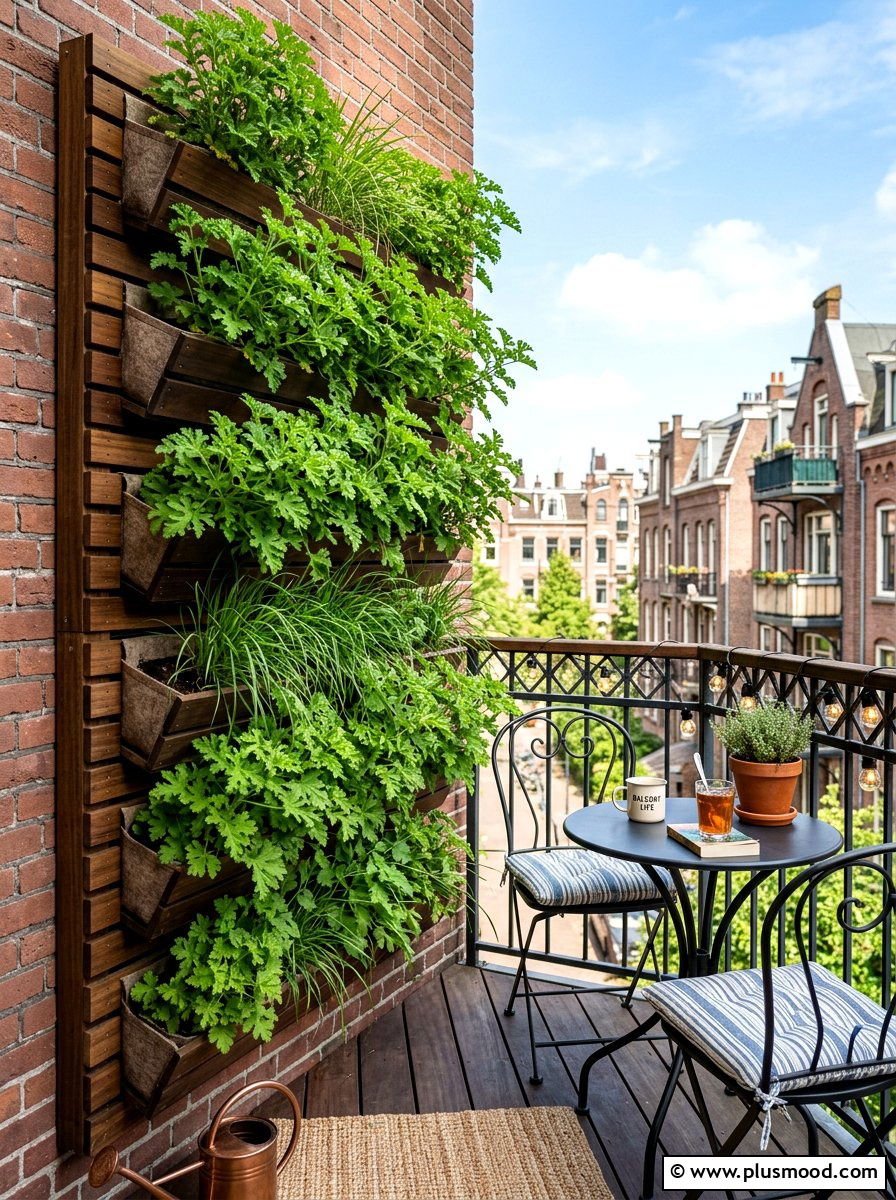 Vertical citronella wall garden - 25 summer patio ideas with citronella plants