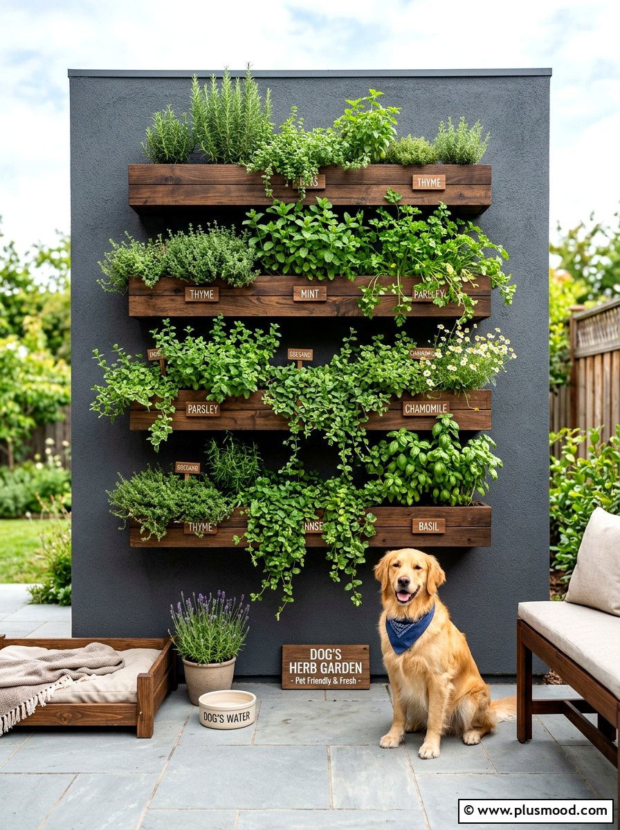 Vertical dog garden - 25 small backyard ideas for dogs
