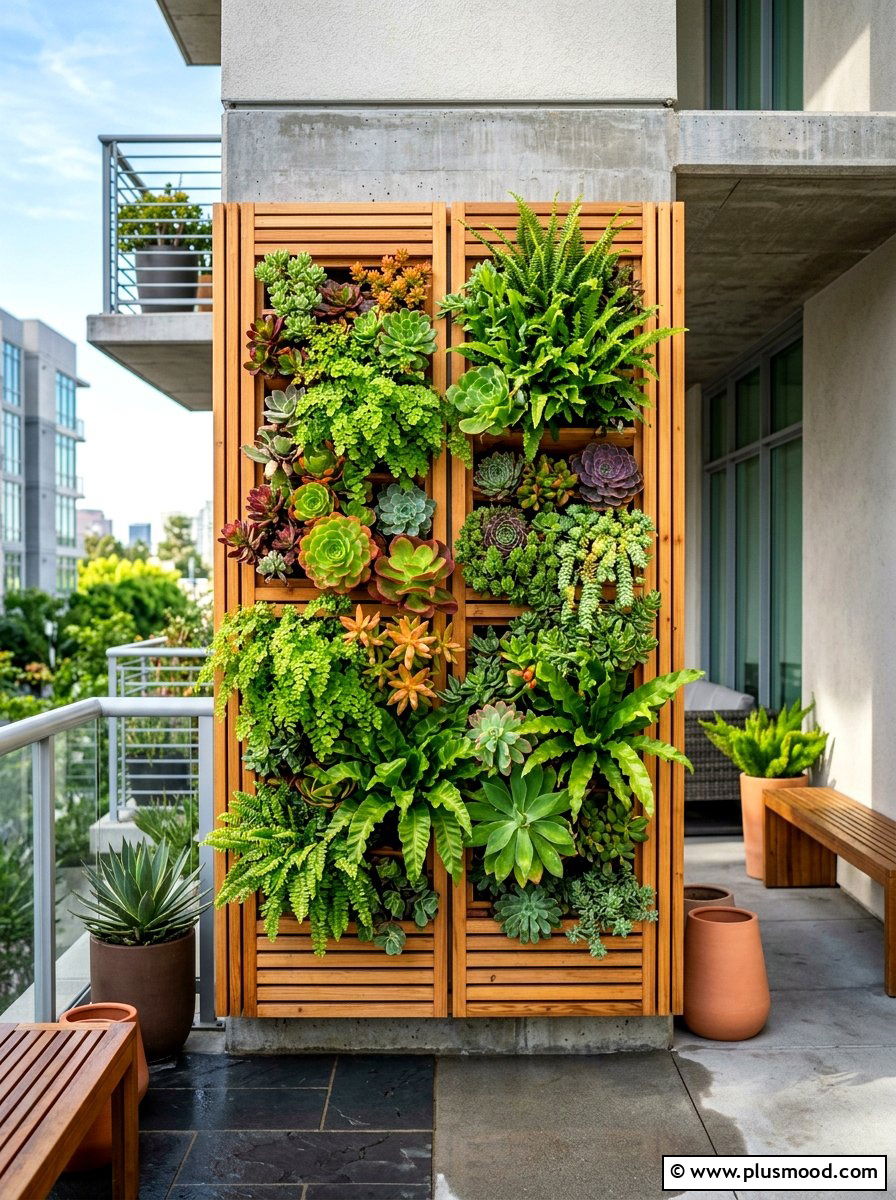 Vertical garden wall - 25 summer garden decor ideas