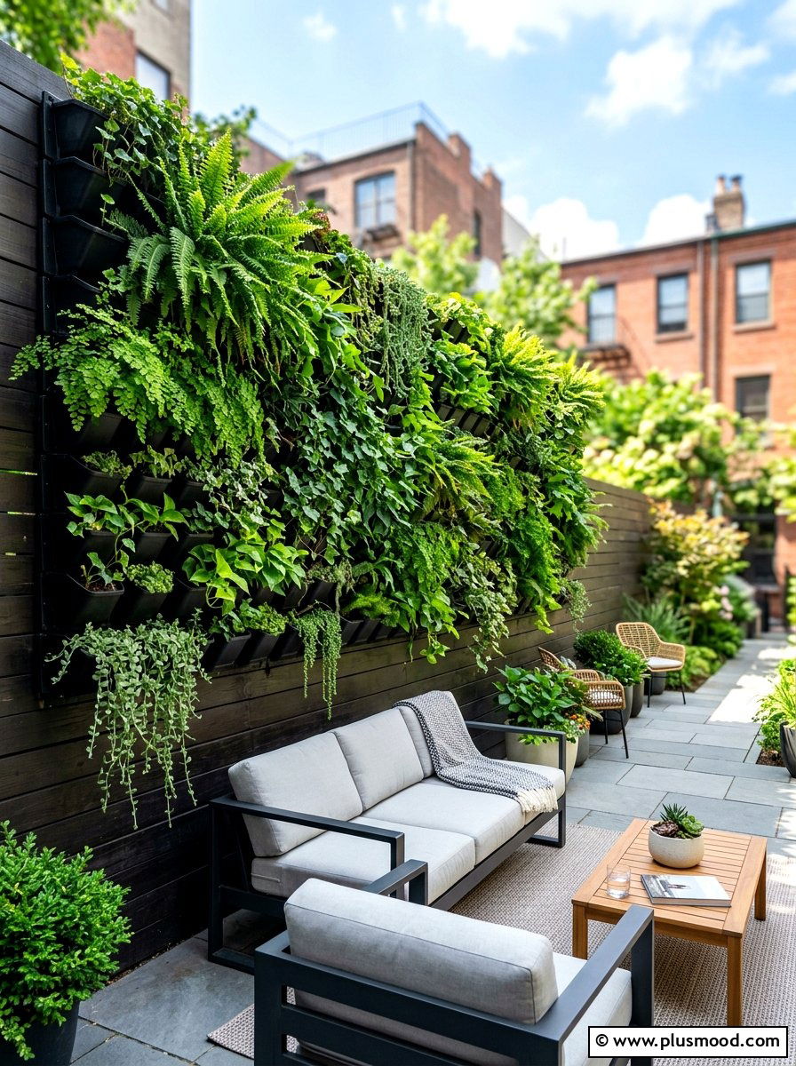 Vertical garden wall - 25 summer low maintenance landscaping ideas