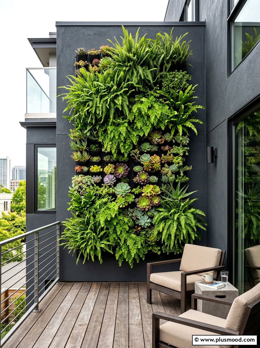 Vertical wall garden - 25 summer curb appeal ideas