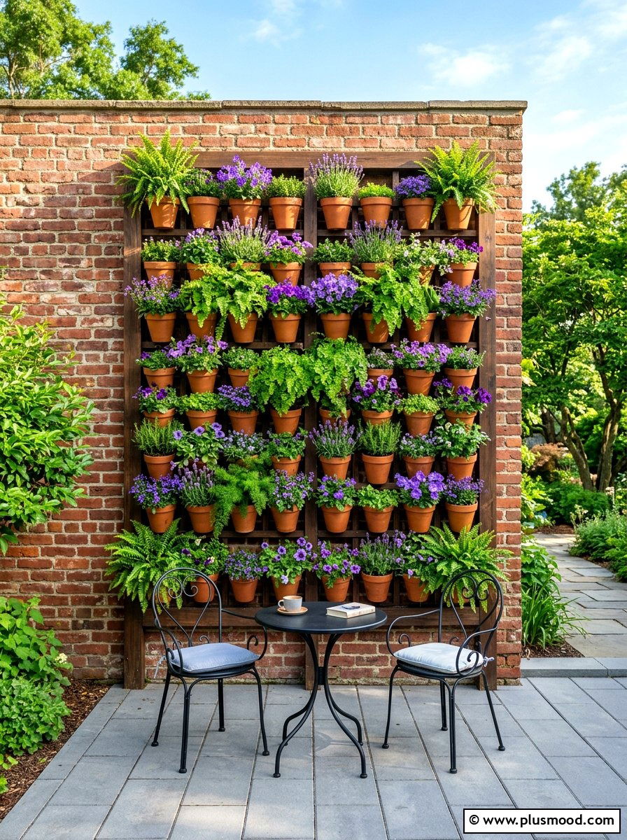 Vertical wall garden planter - 25 summer backyard ideas