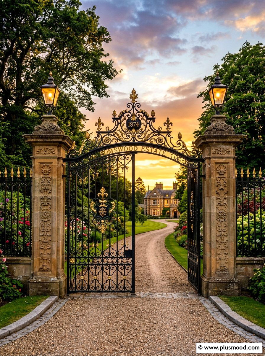 Victorian Iron Gate - 25 summer garden gate ideas