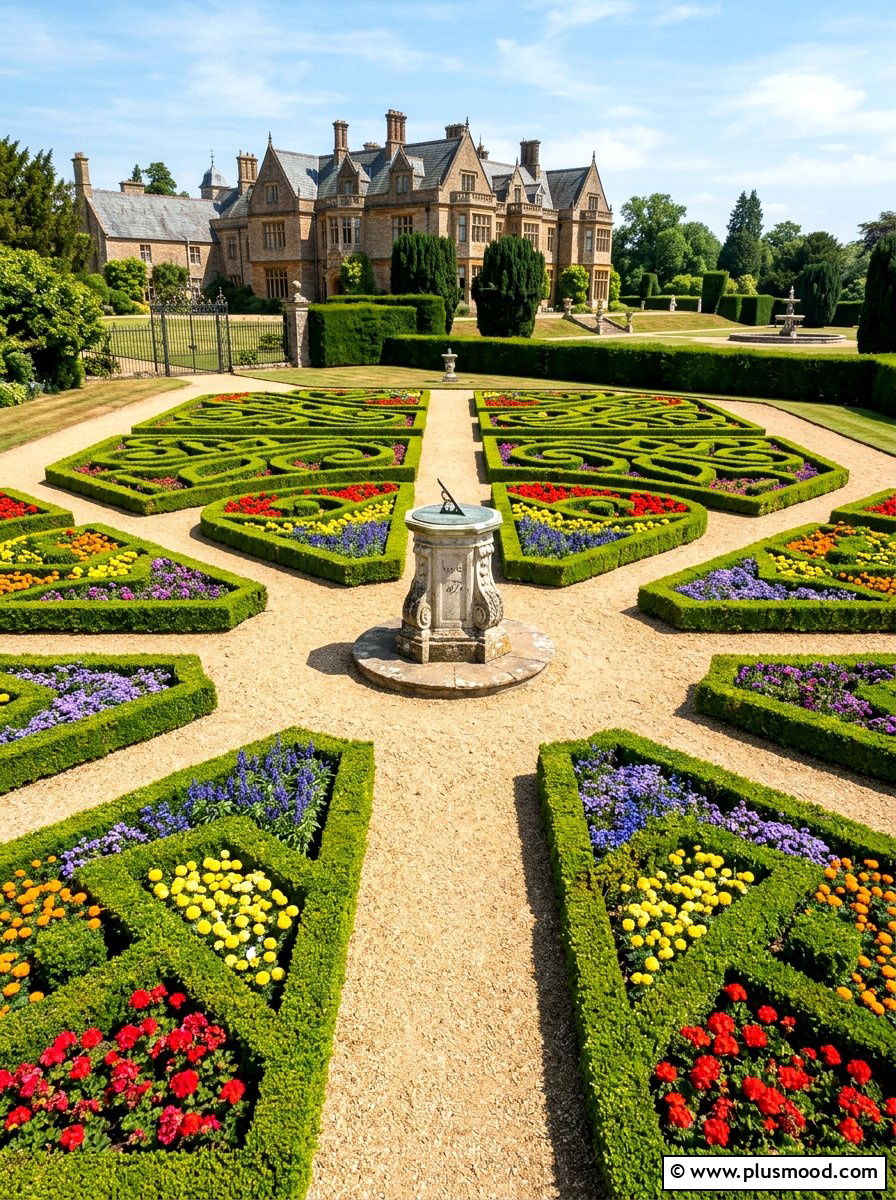 Victorian Style Parterre - 25 summer garden layout ideas