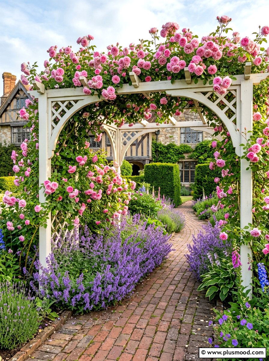 Victorian Style Rose Border - 25 summer garden border ideas