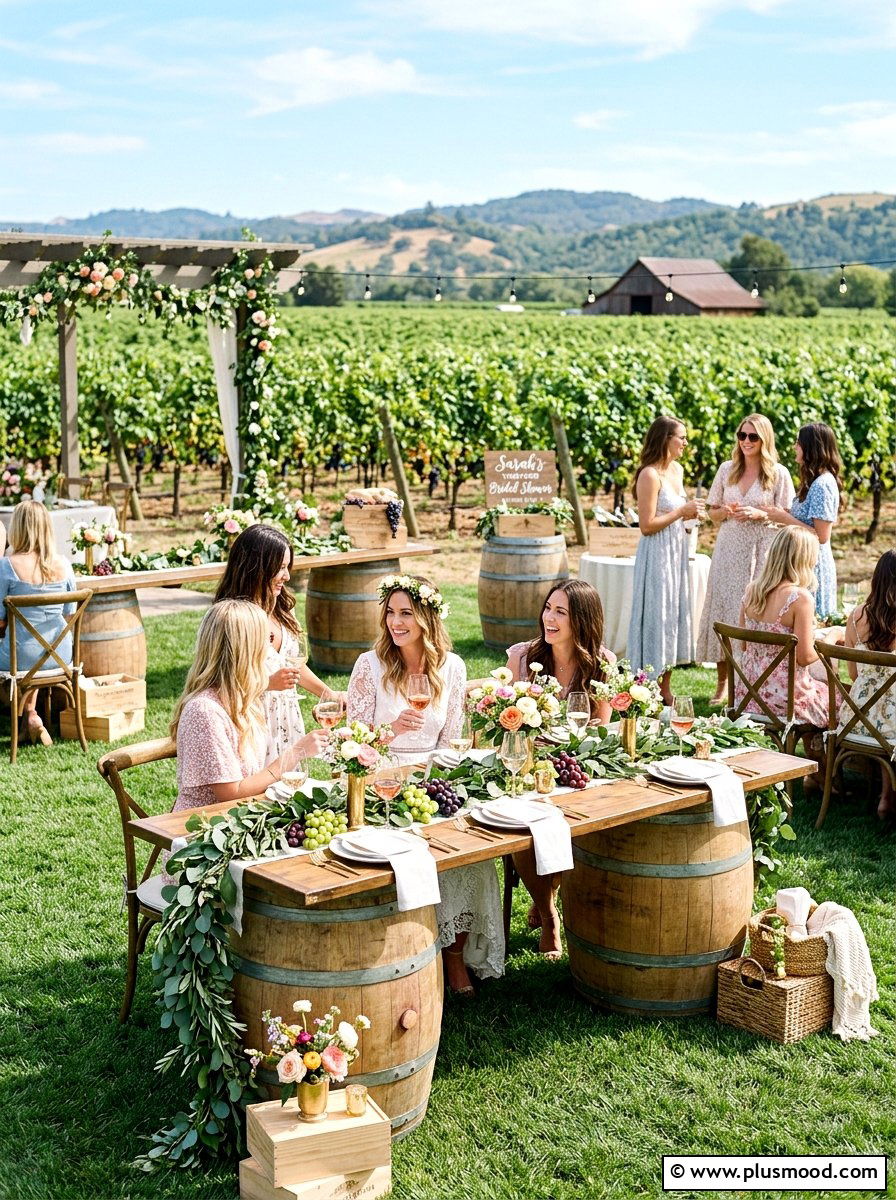 Vineyard Bridal Shower - 25 summer outdoor wedding shower ideas