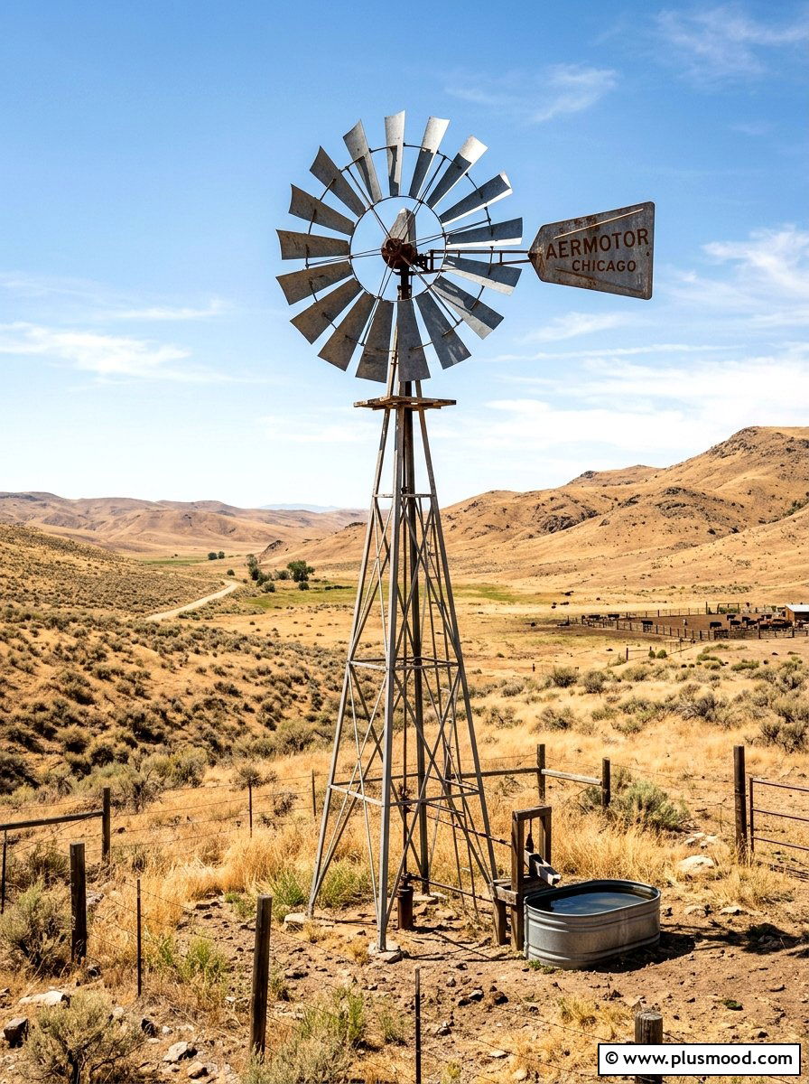 Vintage Aermotor Windmill - 25 outdoor garden decor ideas with windmill