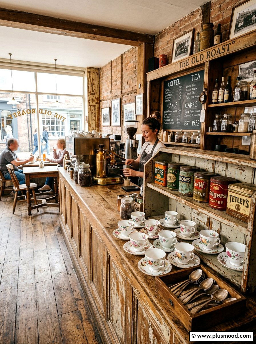 Vintage Coffee Bar - 25 summer coffee bar decor ideas