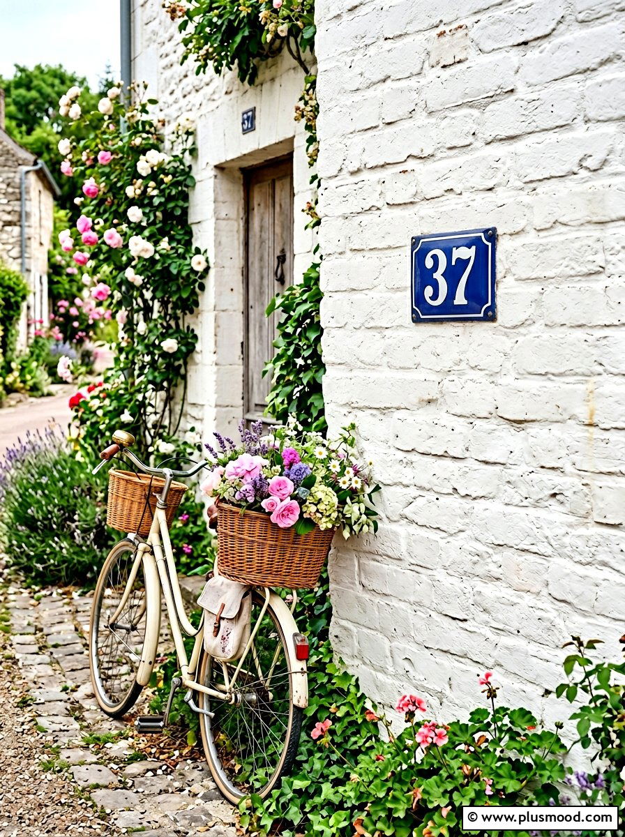 Vintage Enamel House Number Sign - 25 summer house number display ideas
