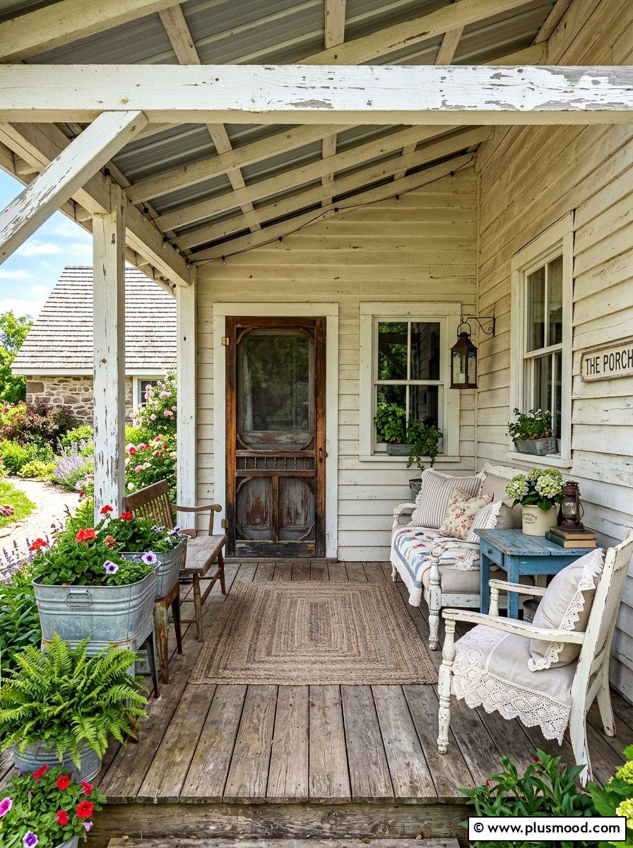 Vintage Farmhouse Front Porch - 25 summer farmhouse front porch ideas