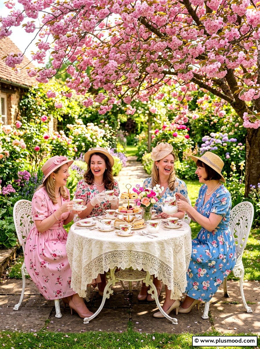 Vintage Garden Tea Party - 25 end of summer backyard party ideas