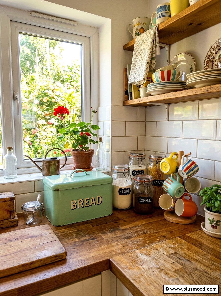 Vintage Kitchen Accents - 25 summer small kitchen decor ideas