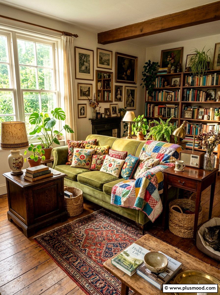 Vintage Living Room Style - 25 summer sofa styling ideas