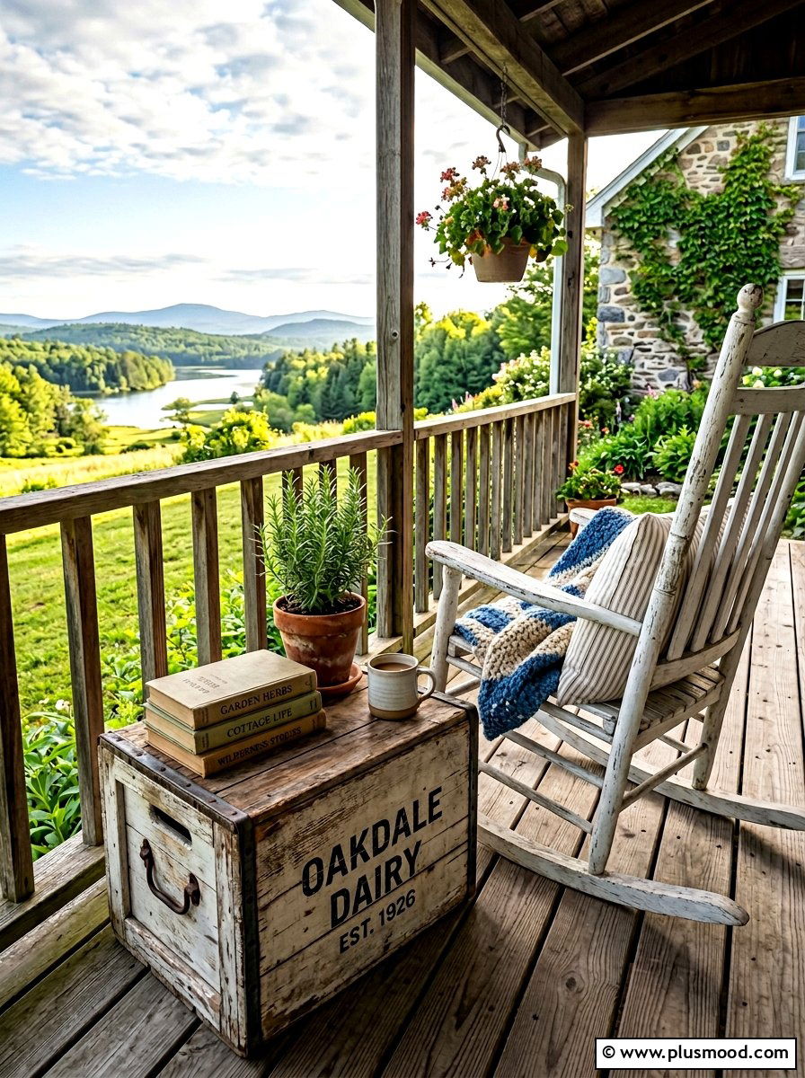 Vintage Milk Crate - 25 viral summer porch ideas