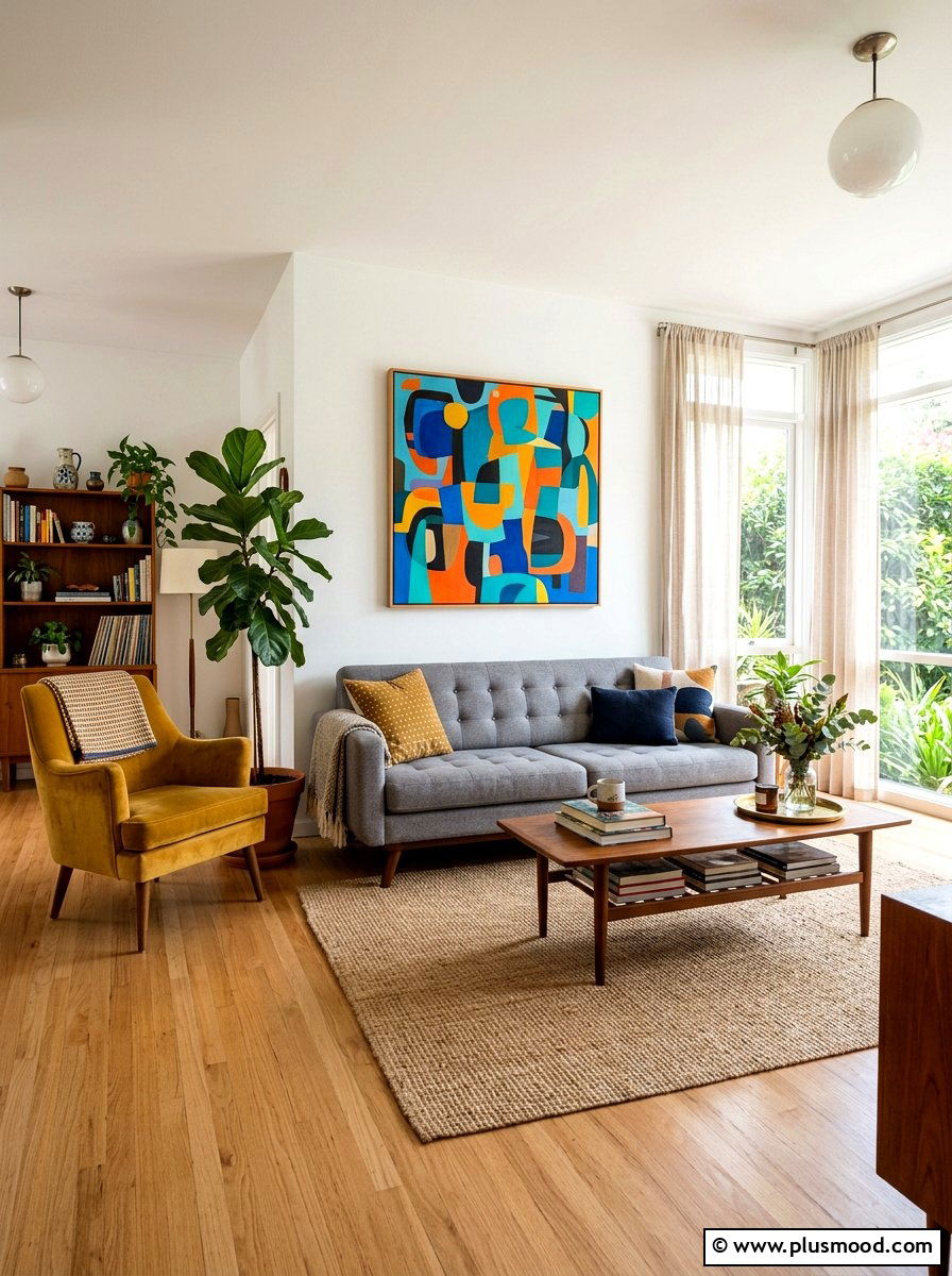 Vintage Modern Living Room - 25 cute summer home decor ideas