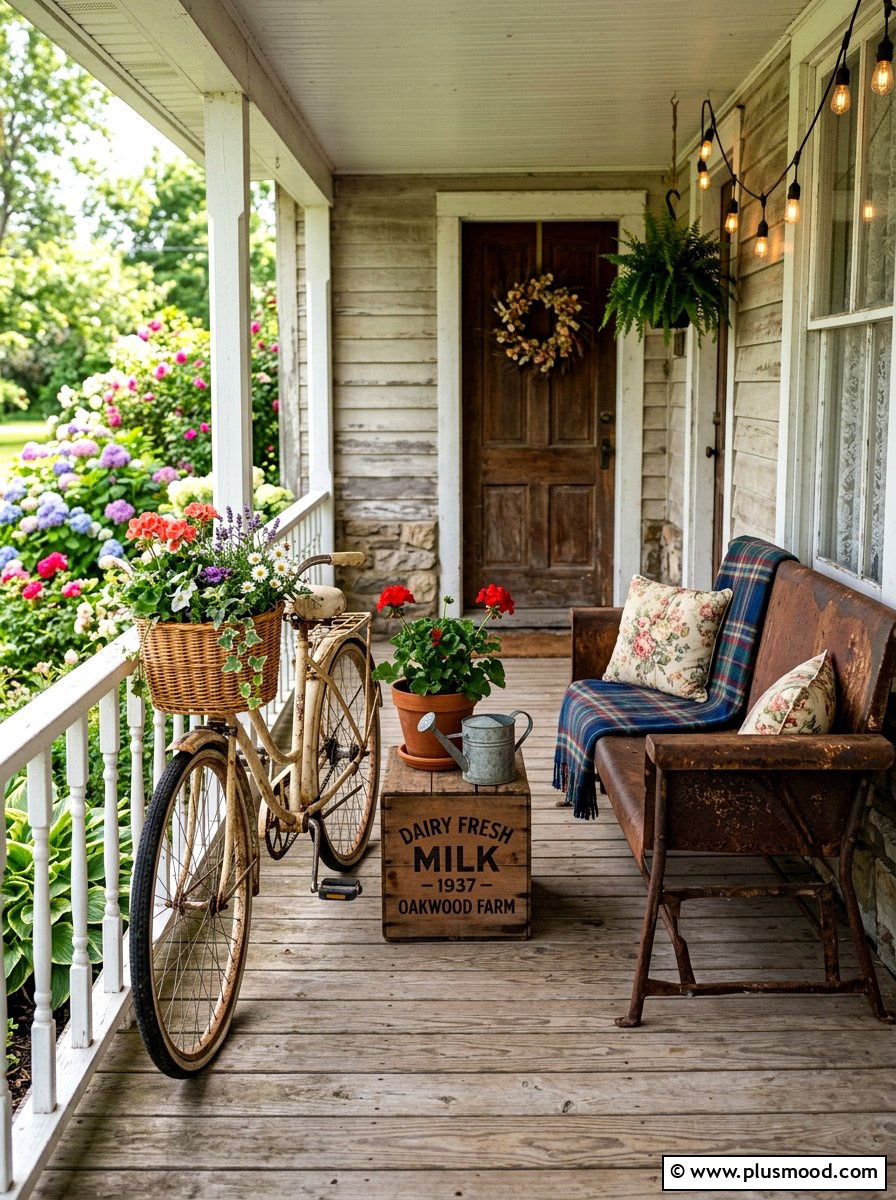 Vintage Porch Decor - 25 summer front porch entryway ideas