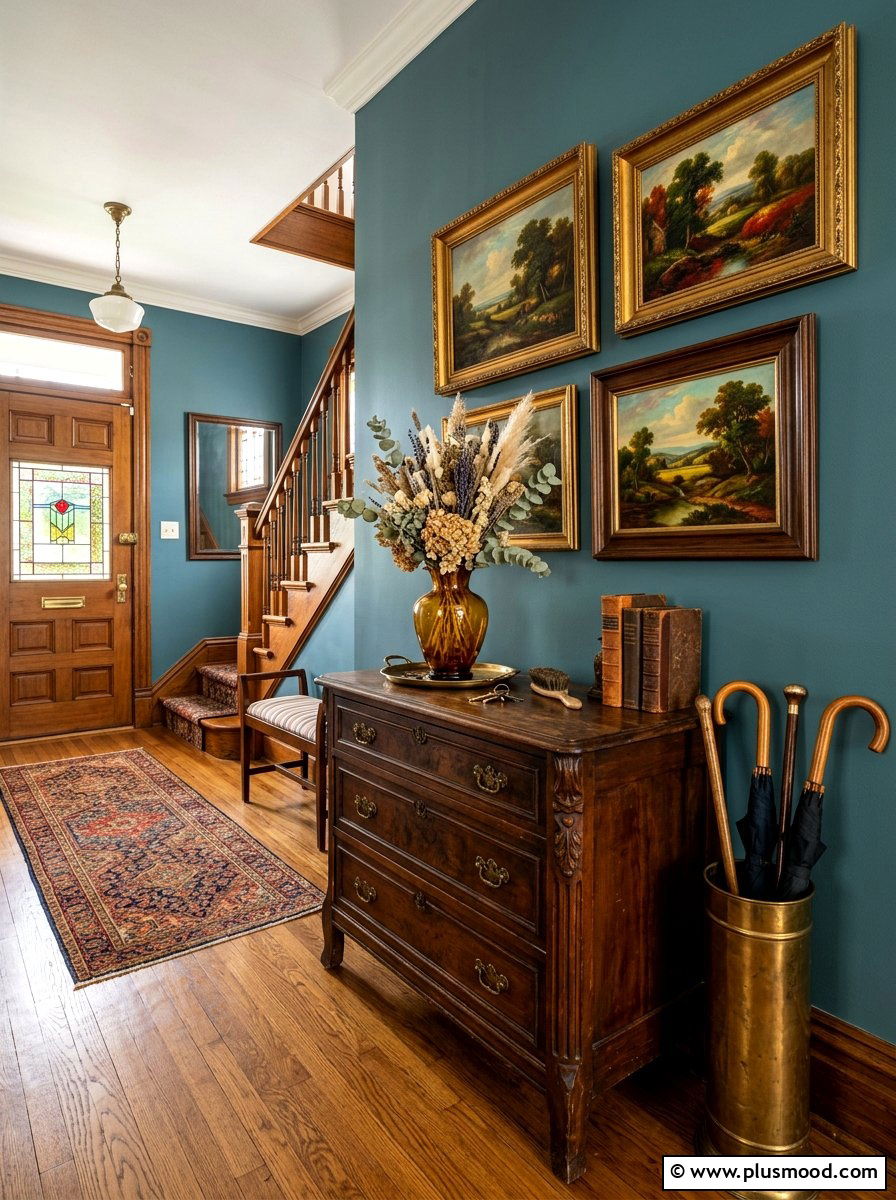 Vintage Style Entryway - 25 summer to fall entryway ideas