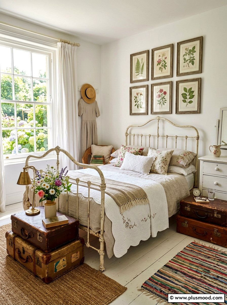Vintage White Bedroom - 25 white summer bedroom ideas