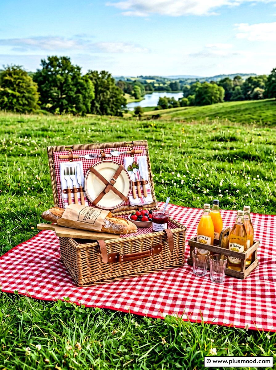 Vintage basket picnic aesthetic - 25 summer backyard picnic ideas