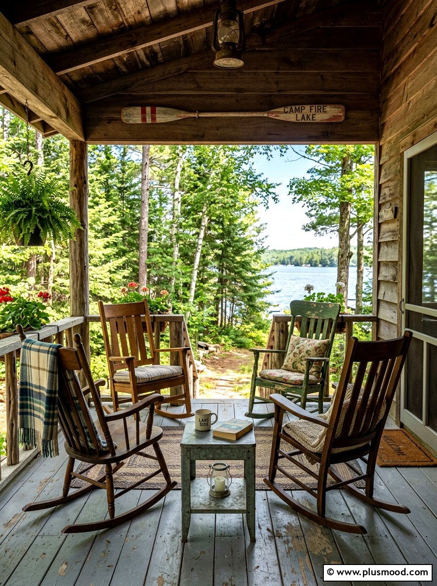 Vintage lake house porch - 25 summer cottage decor ideas