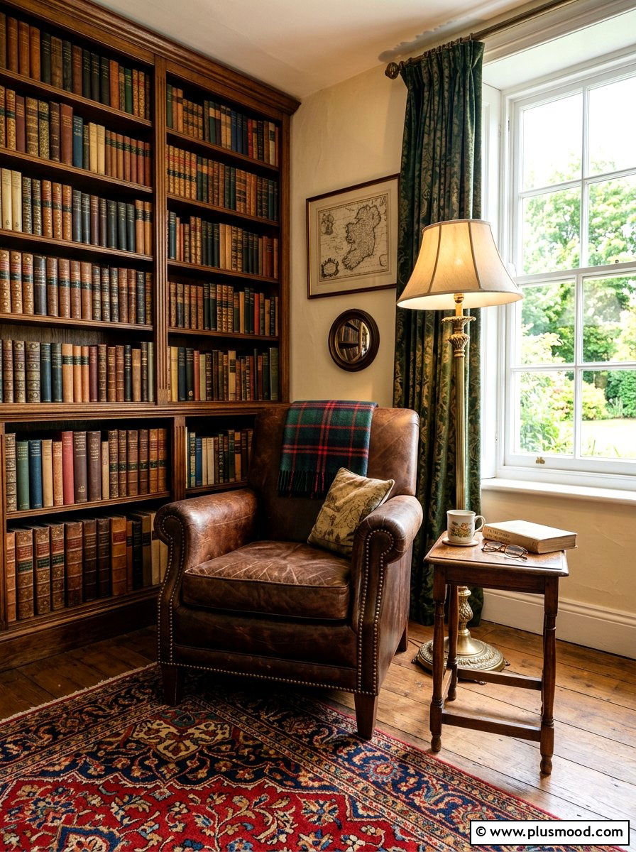 Vintage reading corner - 25 late summer home refresh ideas