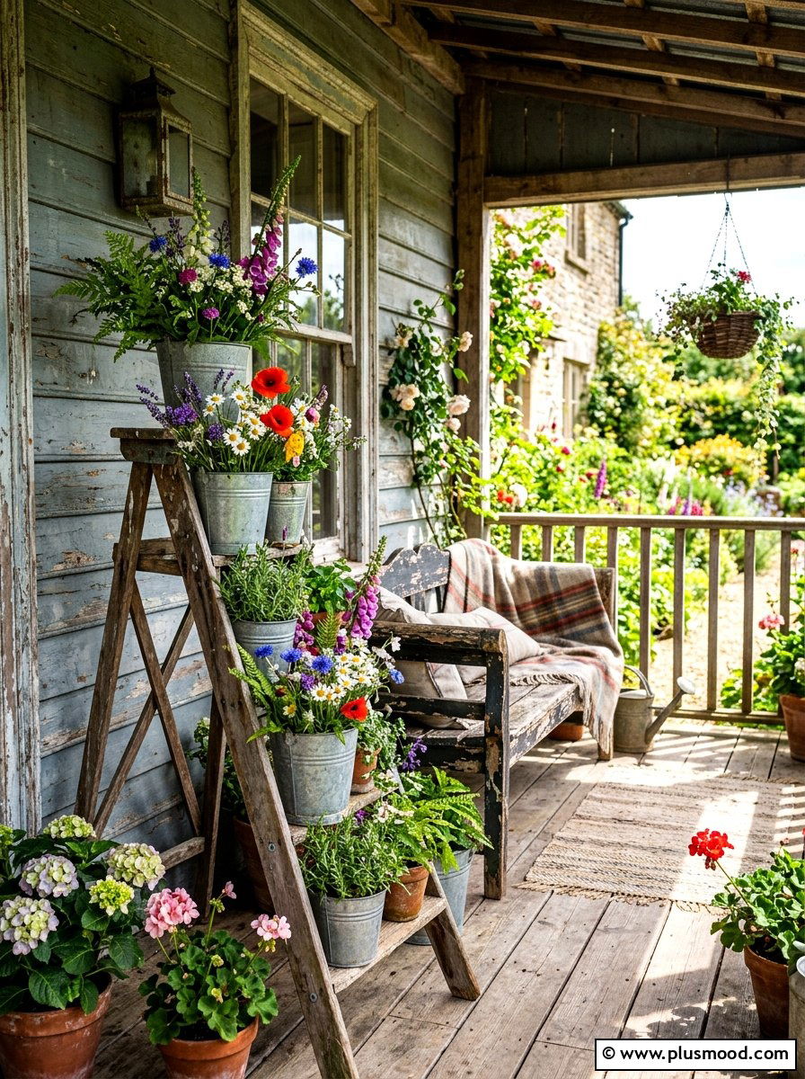 Vintage style porch - 25 best summer front porch decor ideas
