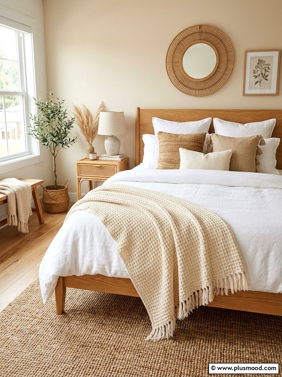 Waffle Knit Throw - 25 summer bed styling ideas