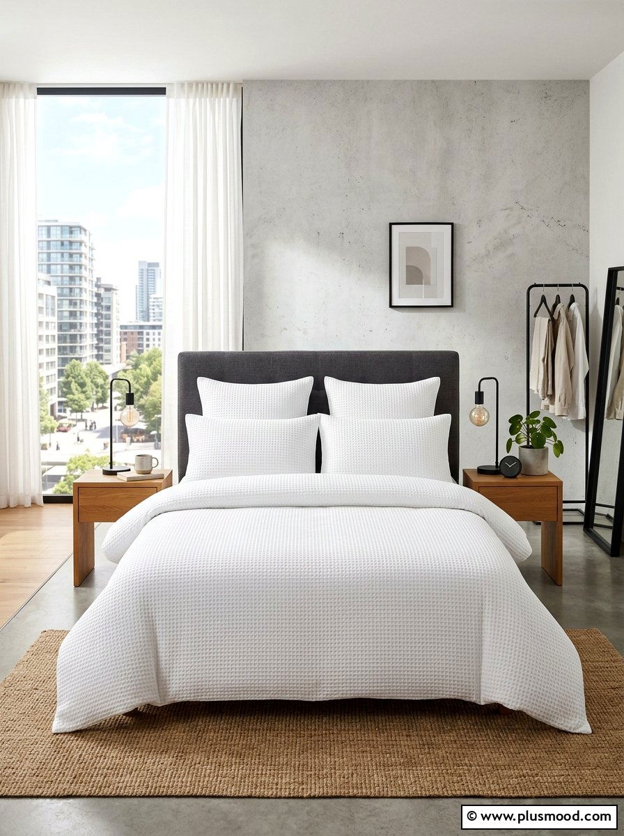 Waffle Weave Bedding - 25 summer bedding ideas