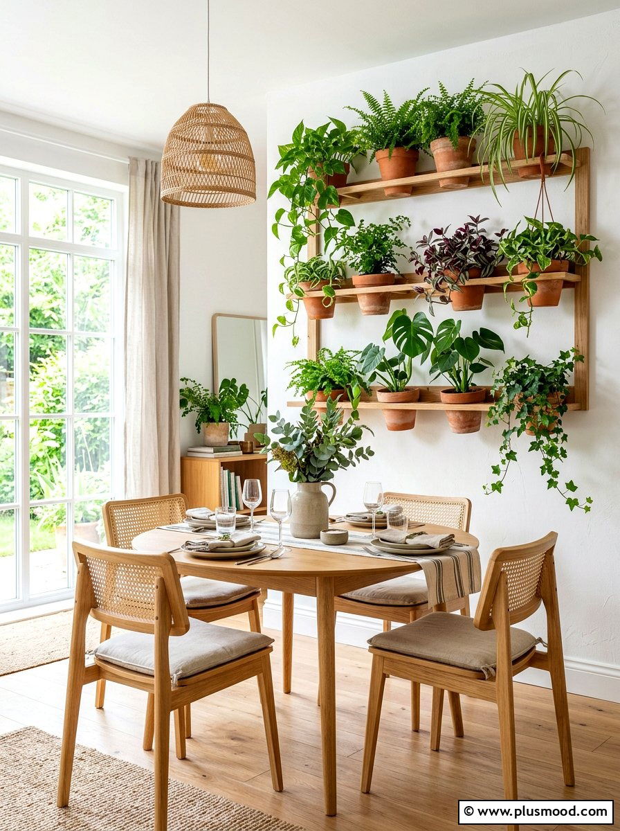 Wall Hanging Plants - 25 summer dining room wall decor ideas