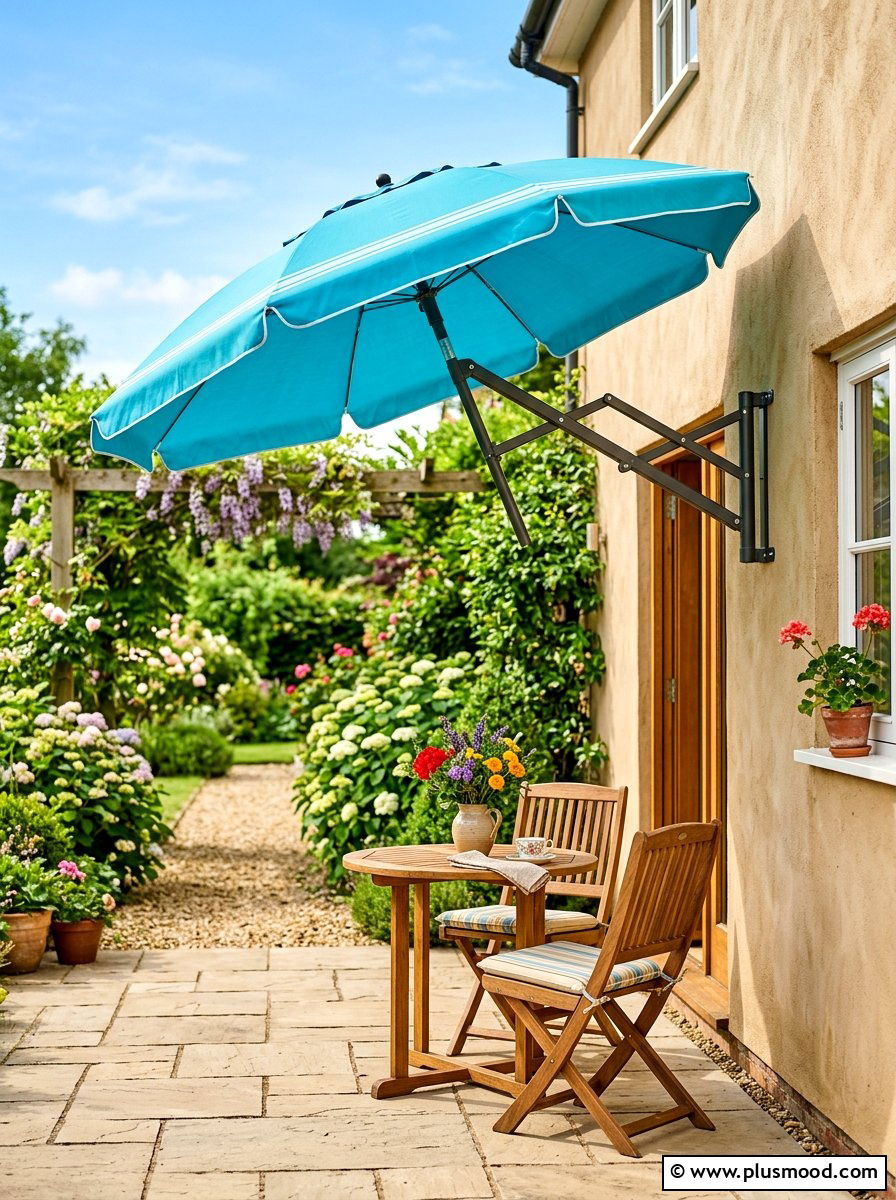 Wall Mounted Patio Umbrella - 25 summer patio umbrella ideas