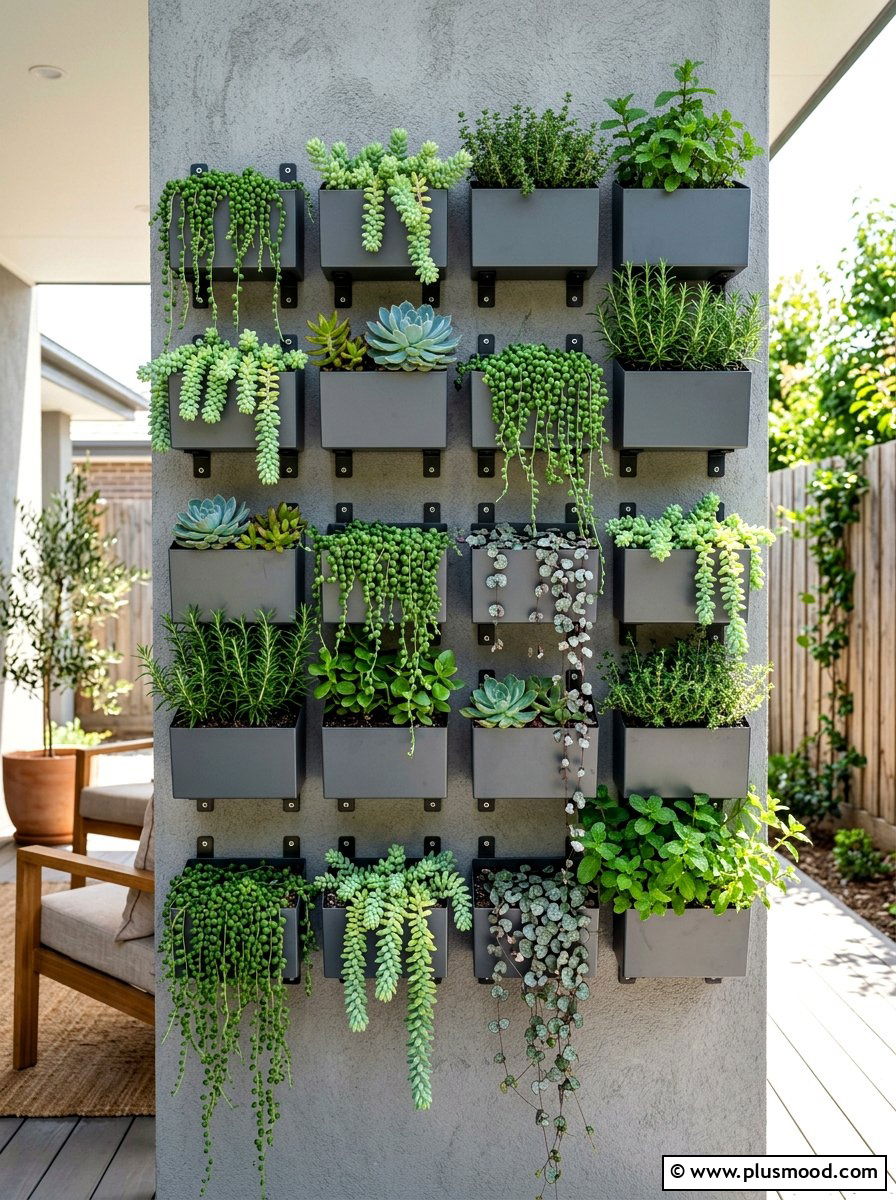 Wall Mounted Planter - 25 summer small yard ideas for summer
