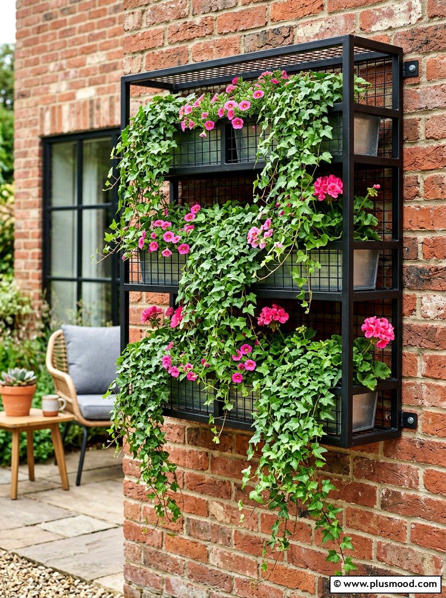 Wall Mounted Planter - 25 summer patio ideas for small spaces