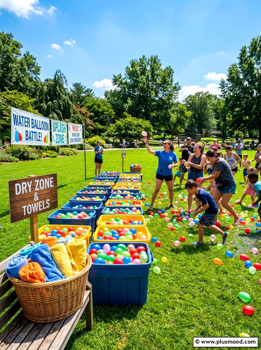 Water Balloon Battle - 25 summer backyard party ideas