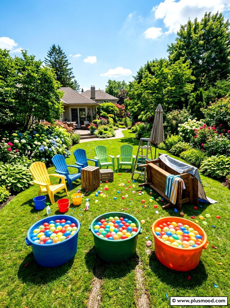 Water Balloon Fight - 25 summer family gathering ideas outdoors