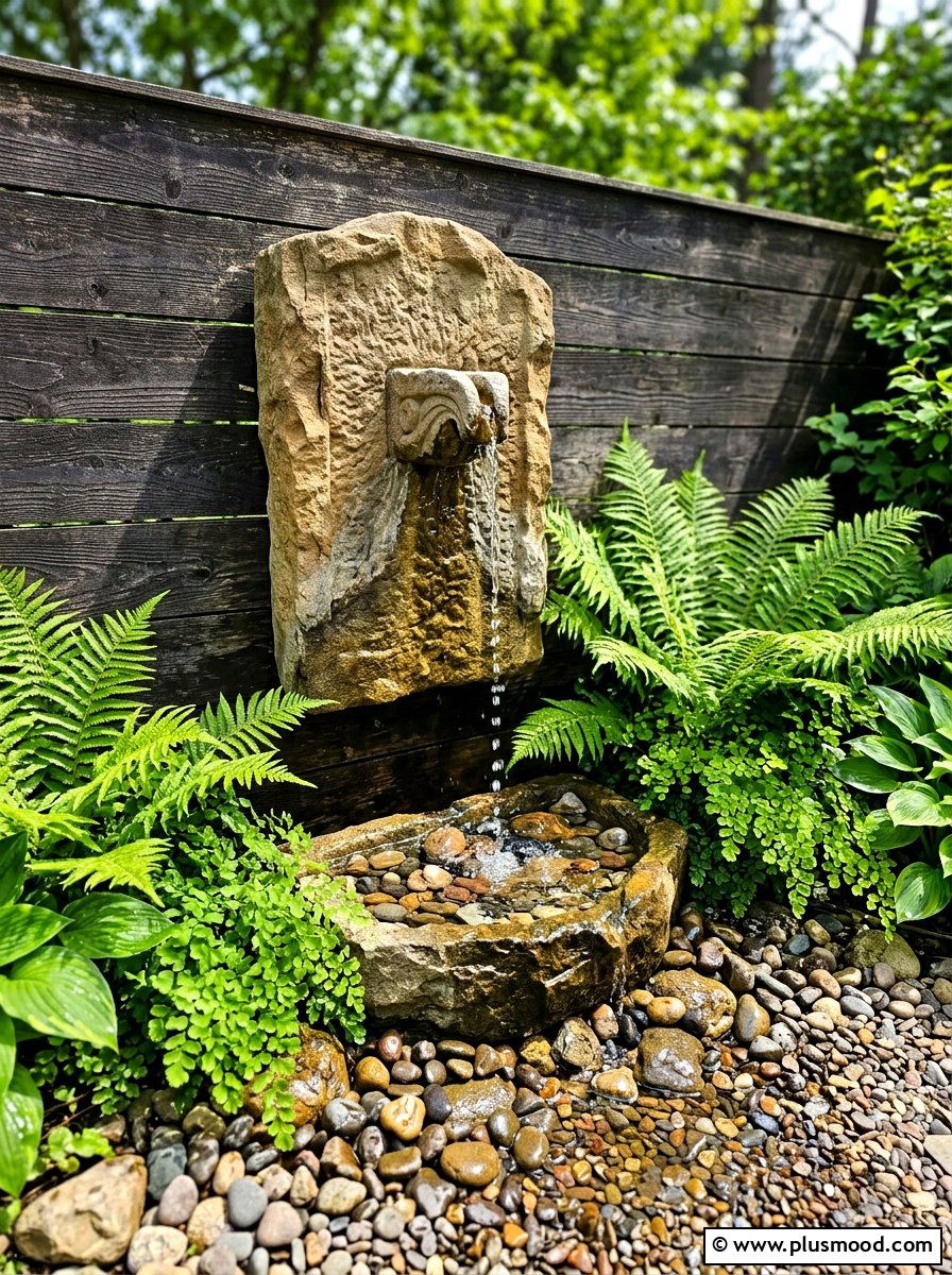 Water Feature Focal Point - 25 summer backyard ideas for small spaces