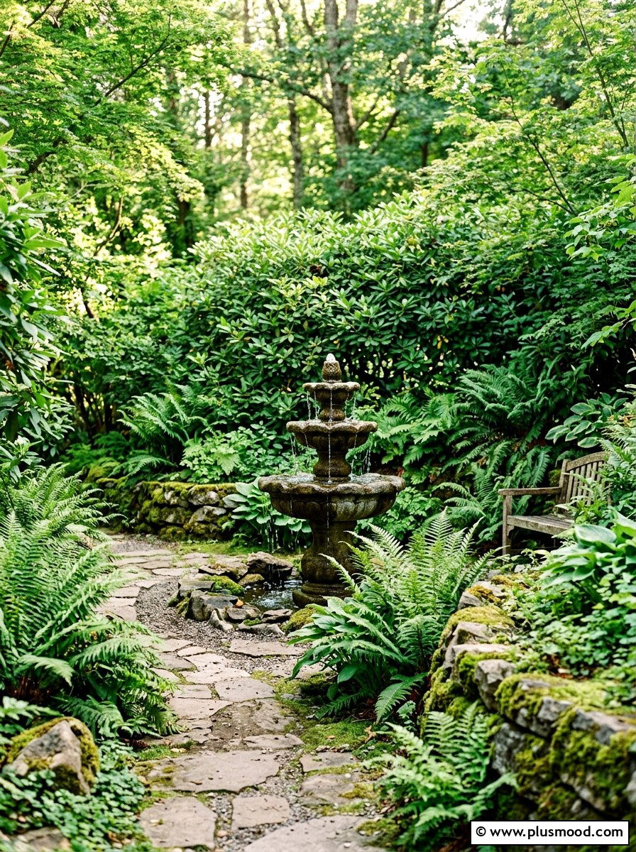 Water Fountain Sound Privacy - 25 small backyard ideas for privacy