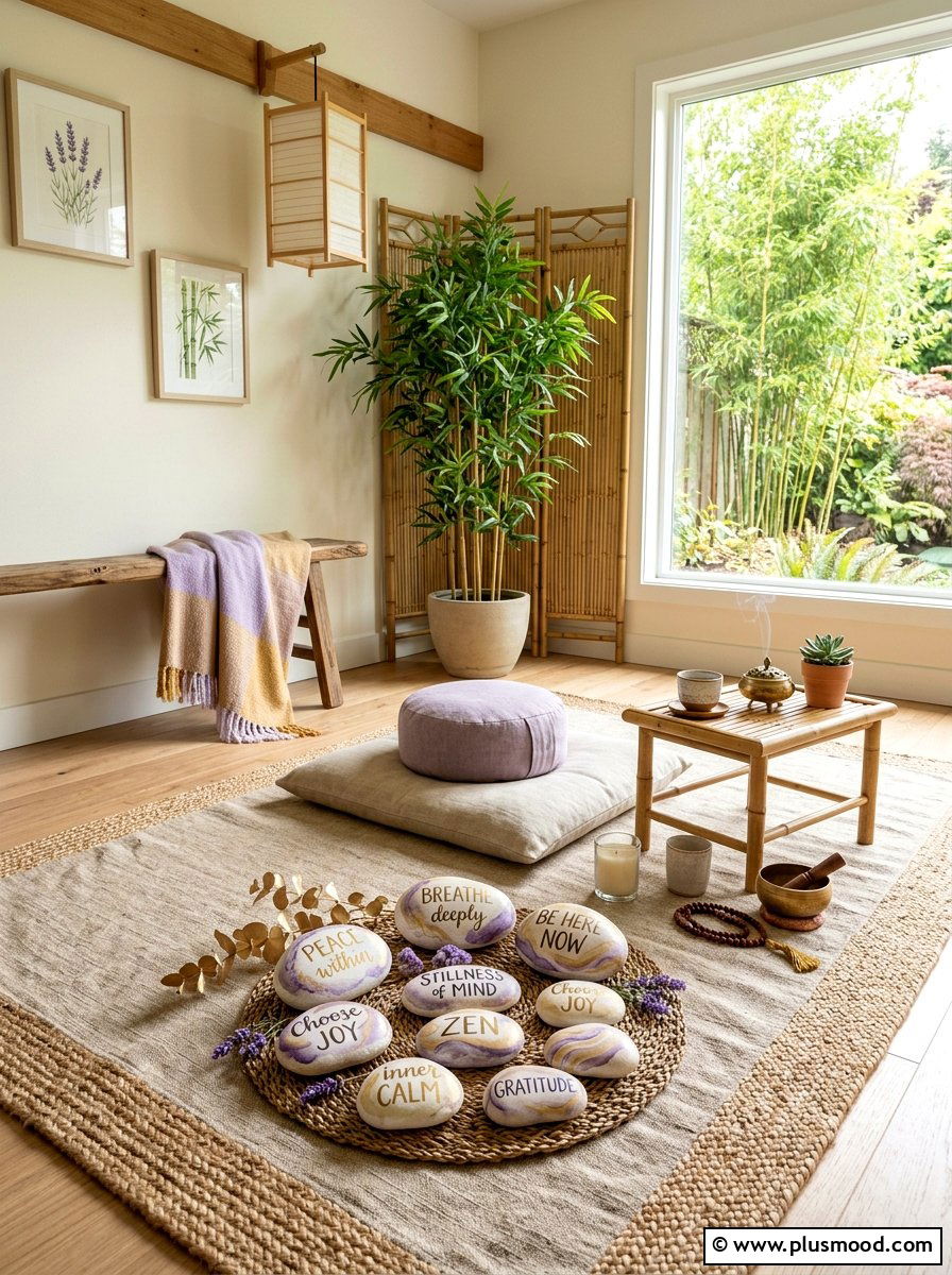 Watercolor Quote Rock Painting - 25 painted rock ideas with watercolor style
