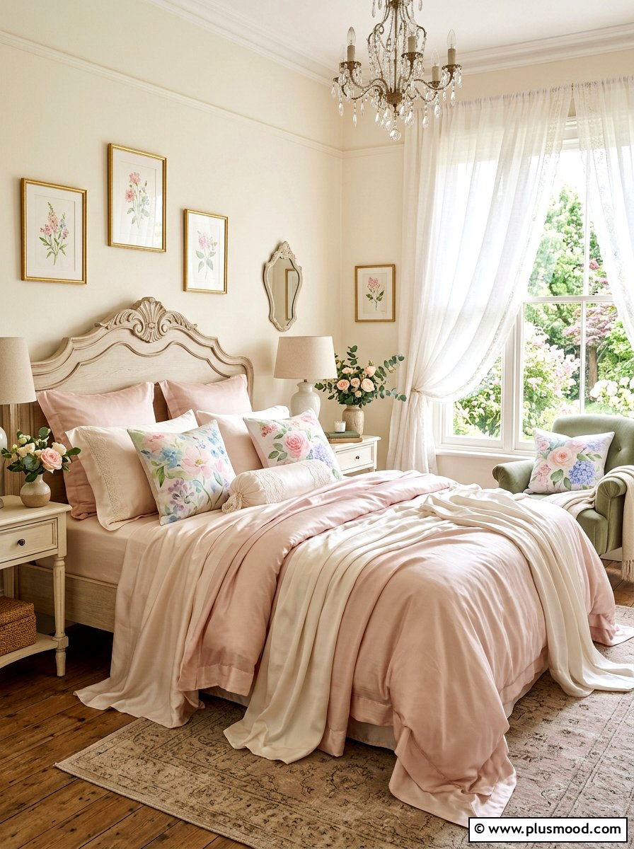 Watercolor flower pillows - 25 summer pillow ideas for bedroom