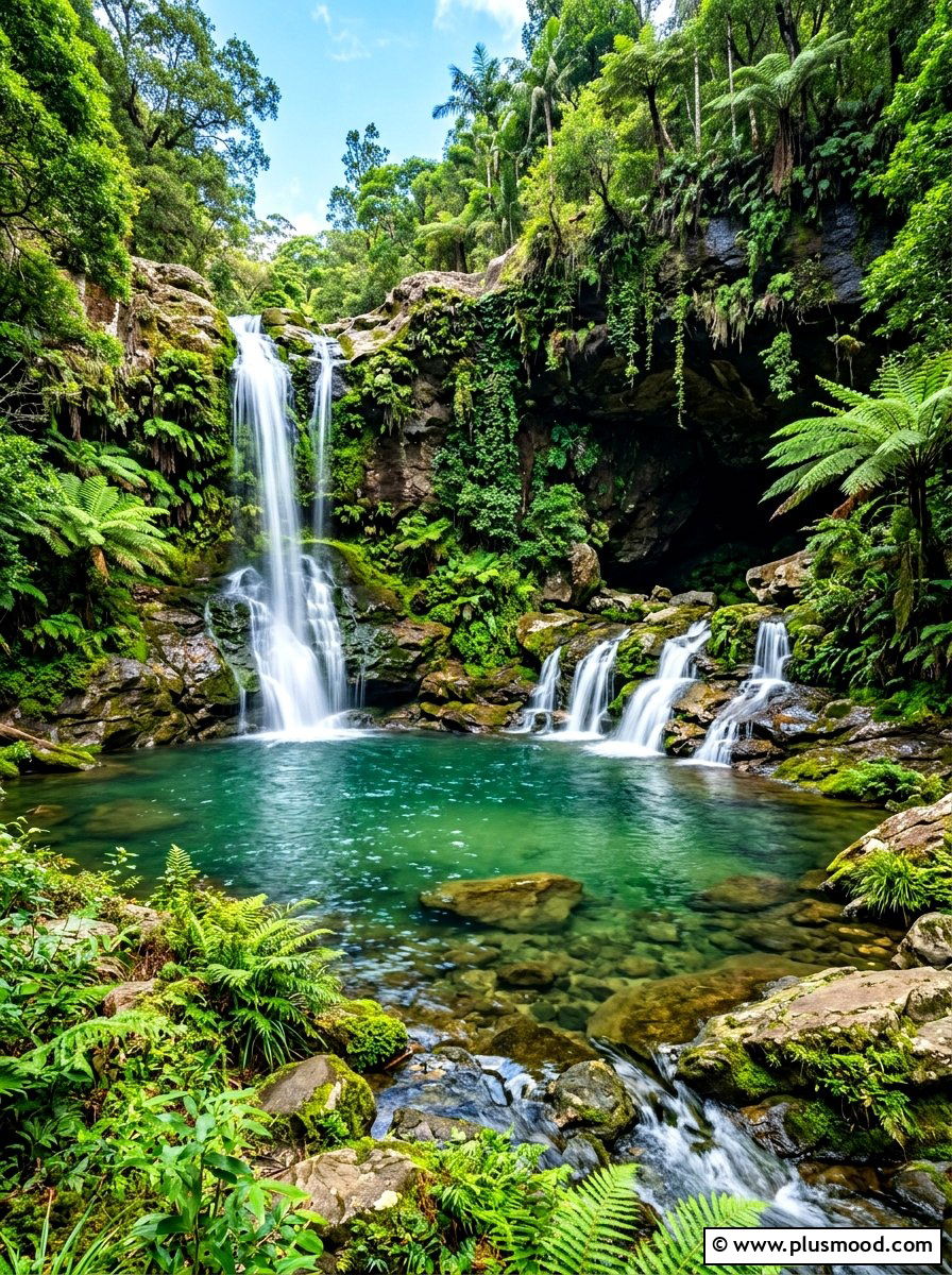 Waterfall Rock Pool - 25 summer backyard pool ideas