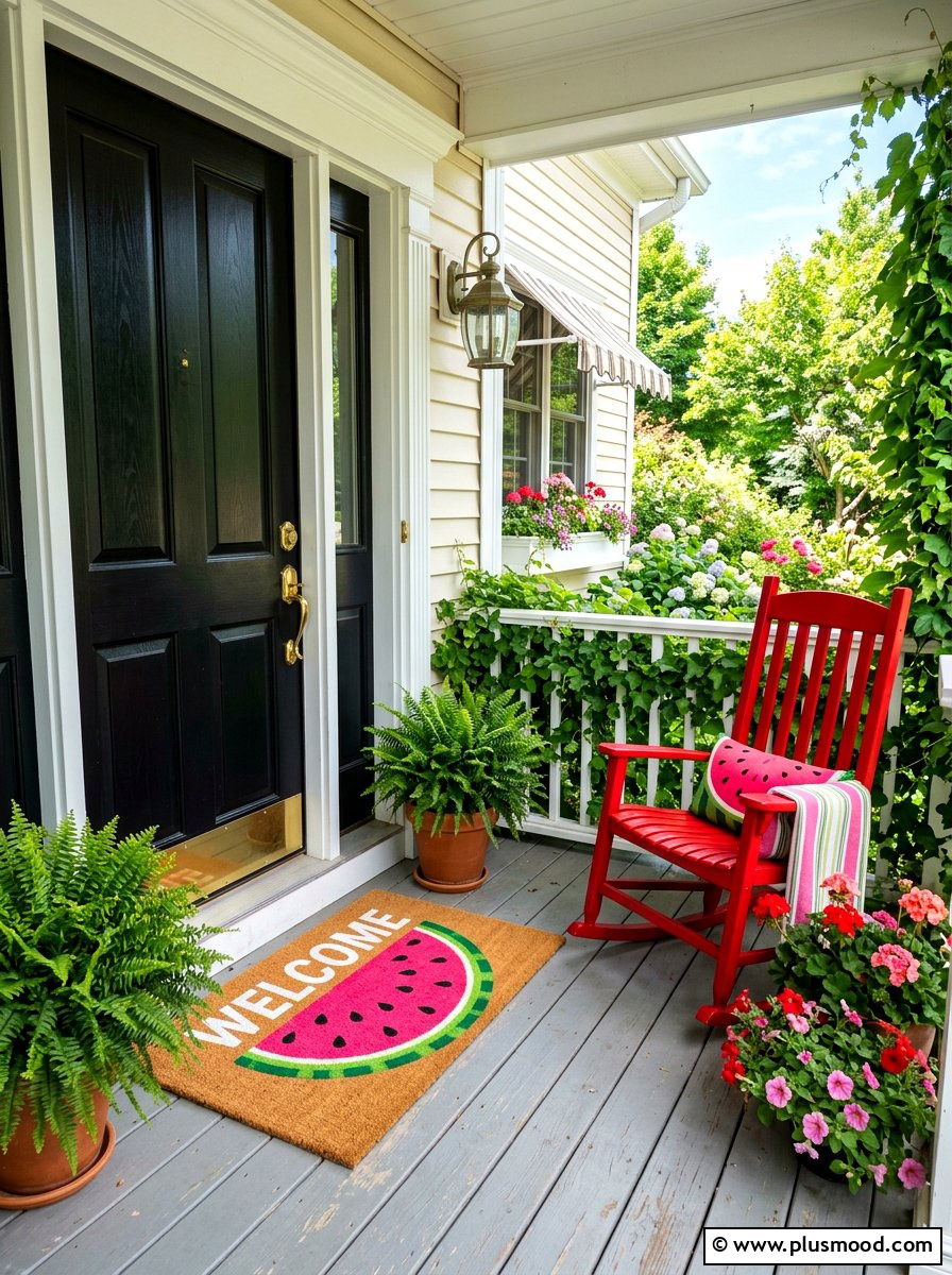 25 Summer Welcome Mat Ideas for Summer Porch Style